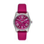 Womens Wristwatch MICHAEL KORS LEXINGTON MK4749 Genuine Leather Purple