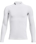 Under Armour Boys' UA CG Armour Mock LS, Ultra-Warm Thermal Long Sleeve Base Layer Top in a Polo Neck Style, Stretchy Winter Running Top with Anti-Odour Technology