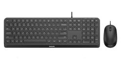 Philips 2000 series SPT6207B/19 clavier Souris incluse Universel USB QWERTY Anglais Noir - Neuf