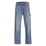 Jean coupe regular fit Jack & Jones en coton bleu délavé