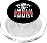 Beware i cheat on Board Games Night PopSockets PopGrip pour MagSafe