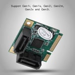 Mini 2 -porttinen PCI-e PCI - SATA 3.0 6 Gbps Converter -kiintolevylaajennuskortti Windowsille