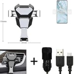 Car holder air vent mount for Nokia C3 + CHARGER Smartphone