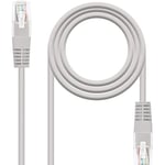 Câble réseau RJ45 CAT.5E UTP AWG24, 0,25 m, GRIS, NANOCABLE. Idéal pour des connexions haute vitesse et des performances optimales sur vos appareils. Parfait pour une utilisation à la maison et au