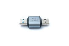 System-S Adaptateur USB 3.1 Gen 2 Type A mâle vers mâle - Gris