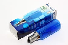 Dr Fischer 240V 25W T25 E14 Blue SES Fridge Freezer Tubular Lamp 86mm x 25mm