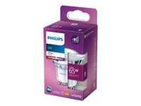 Philips Led Classic - Led-Spotlight - Gu10 - 4.9 W (Motsvarande 65 W) - Klass E - Vitt Ljus - 3000 K