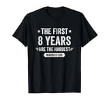 8 Year Wedding Anniversary Married Couples 8th Anniversary T-Shirt