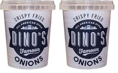 Dino's Famous Hot Dogs Crispy Fried Onions, 150 g Tub (Pack of 2)