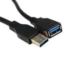 30cm USB EXTENSION Cable Lead Male To Female Extension Super Speed USB 3.0