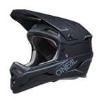 O'NEAL | Casque de VTT | VTT | Selon la Norme de sécurité EN1078, Coque extérieure en ABS | Casque à rétrogradation Solide | Adulte | Noir | Taille M