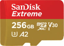 Sandisk 256GB Extreme Micro SD SDXC SD XC 4K U3 A2 Card 190MB/s + SD Adapter