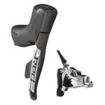 Sram Red eTap AXS D1 Lever and Hydraulic Flat Mount Disc Caliper - Black / Front Left (Euro/U.S) 12 Speed LH 950mm W/ 20mm Ti Hardware