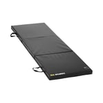 Gymrex Taitettava jumppamatto - 180 x 60 5 cm musta