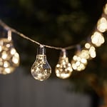 SolarCentre® Madison Outdoor Solar Powered Vintage Bulb Festoon Lights - Set of 10