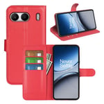 Oneplus Nord 4      Pu Wallet Case    [Red]