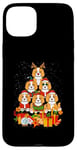 iPhone 15 Plus Cavalier King Charles Spaniel Merry Christmas Tree Lights Case