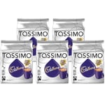 Tassimo Cadbury Creamy Hot Chocolate Pods 40 Servings - 8 Pods X 5 Packs