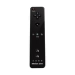 (vasen musta-Ilman motionplusia)2 in 1 Nintendo Wii -ohjainsarjalle Valinnainen Motion Plus Joystick -langaton kaukosäädinpeliohjain silikonikotelolla -videopeli