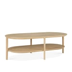 Ethnicraft - Bok Coffee Table - Oak - Oblong - 1 Shelf 120 x 60 x 40 - Soffbord - Alain Van Havre - Träfärgad - Trä