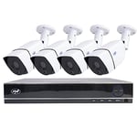 Video surveillance AHD PNI House PTZ1300, 4 analog cameras 2MP and NVR. It supports 4 5M-N analog cameras and 2 1080P IP cameras. Functions: motion detection, face detection, human shape detection