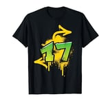 17th birthday present teens boys girls cool spray HIPHOP T-Shirt