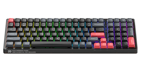 Machenike K600-B100 LITE RGB Wired Hot Swap Mechanical Keyboard 100 Key Red Switch