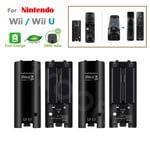 4 Pack Rechargeable Battery For Nintendo Wii Remote Controller Batteries Black