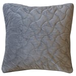 Home Maison Coussin Ameublement Velours Matelasse-45 x 45 cm-Gris, 45 x 45