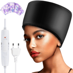 Hair Cap Treatment Steamer for Deep Conditioning - Thermal Hot Head Heat Hat for