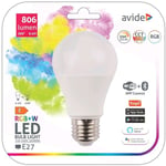 LED-lamppu Avide Smart 9.4W RGB+W WiFi+BLE E27