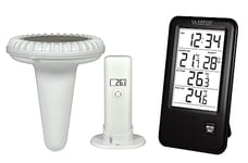 La Crosse Technology WS9068 Station de température avec sonde pour piscine - Ecran Français - Noir