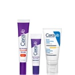 CeraVe Daily Care Routine for First Signs of Ageing Eye Cream Vitamin C Serum and Moisturiser with SPF50