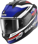 SHARK, Casque Moto Intégral D-SKWAL 3 FIRSTLAP Black Blue Red KBR, M