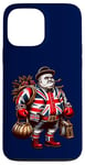 Coque pour iPhone 13 Pro Max Boxe Boxeur Britannique Union Jack Drapeau Grande-Bretagne