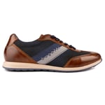 Bugatti Mens Low Profile Trainers - Brown - Size UK 10