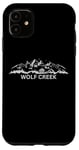 iPhone 11 Wolf Creek Colorado Ski Resort Mountain Silhouette Case