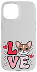 Coque pour iPhone 15 Chihuahua Love Chichi mignon Chichi Maman Filles Femmes