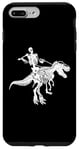 Coque pour iPhone 7 Plus/8 Plus Squelette Riding T-Rex Cute Dino Lovers