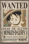 One Piece - Poster Ricercato "Wanted Luffy New 2" 91.5 x 61 cm AbyStyle