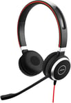 Evolve 40 MS Stereo Casque audio - Casque audio certifié Microsoft pour VoIP Softphone avec annulation passive du bruit - Càble USB avec contrà¿leur - Noir