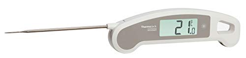 TFA Dostmann Thermo Jack Gourmet Thermomètre de Cuisine Professionnel Pliable Thermomètre à Viande avec revêtement antibactérien Lavable L 160 (275) x 48 x 20 mm