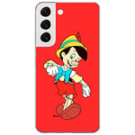 ERT GROUP Coque de téléphone Portable pour Samsung S22 Original et sous Licence Officielle Disney Motif Pinocchio 001 Parfaitement adapté à la Forme du téléphone Portable, Coque en TPU