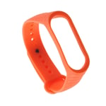 Xiaomi Mi Band 3 klockarmband romb textur sport silikon - Orange