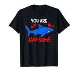 You Are Jaw-Some Awesome Cute Shark Valentines Retro Vintage T-Shirt