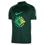 Brasilien Fotbollströja Dri-FIT - Grön/Grön/Gul - Nike, storlek Large