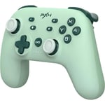 PXN P50 Manette Switch Sans Fil avec Macro Boutons, Vibrations, Gyroscope, APP, Turbo et NFC, pour Nintendo Switch&PC - Vert