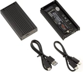 Boitier Métal Usb 3.1 10G Pour Ssd M.2 M2 Pcie Nvme Avec Radiateur Aluminium Et Prise A Ou C