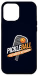 Coque pour iPhone 12 Pro Max Pickleball Play Smarter Not Harder Funny pour hommes et femmes