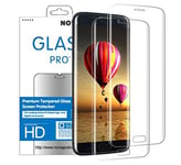 Novago Compatible with Samsung Galaxy S7 Edge Curved Tempered Glass Screen Protector, Film A Little Smaller Than The Screen Compatible with All Cases (x2, Clear)